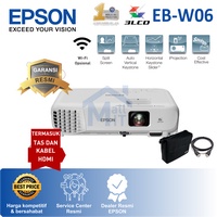 PROYEKTOR EPSON EB-W06 EPSON EBW06 W06 WXGA 3700 LUMENS PENGGANTI EPSON EBW05 W05