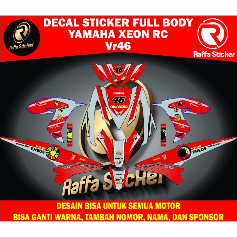 decal xeon rc stiker motor xeon rc stiker xeon rc 125 stiker motor xeon karbu stiker xeon karbu