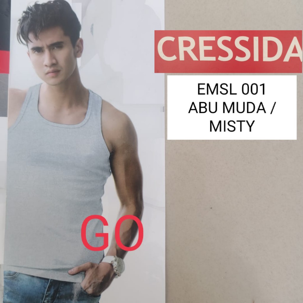 BB CRESSIDA SINGLET PRIA EMSL.001 / CMUS.001 kaos dalam pria 100% original