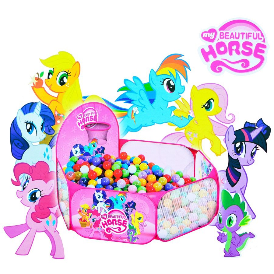 TENDA KERANJANG MANDI BOLA LITTLE PONIE - TENDA ANAK MANDI BOLA