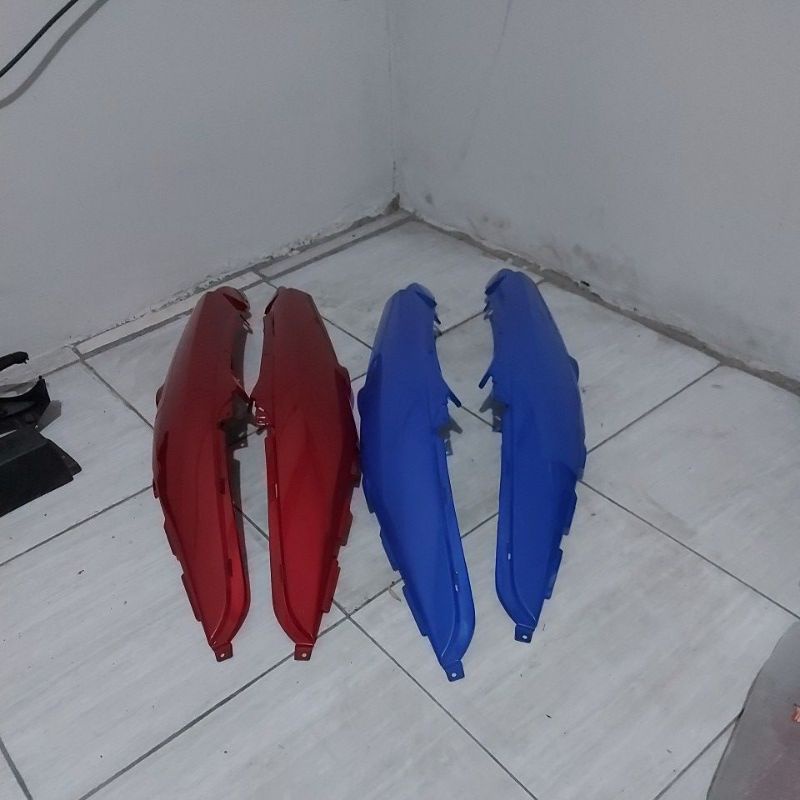 Body kanan kiri suzuki shogun 125 fl robot original merah dan biru