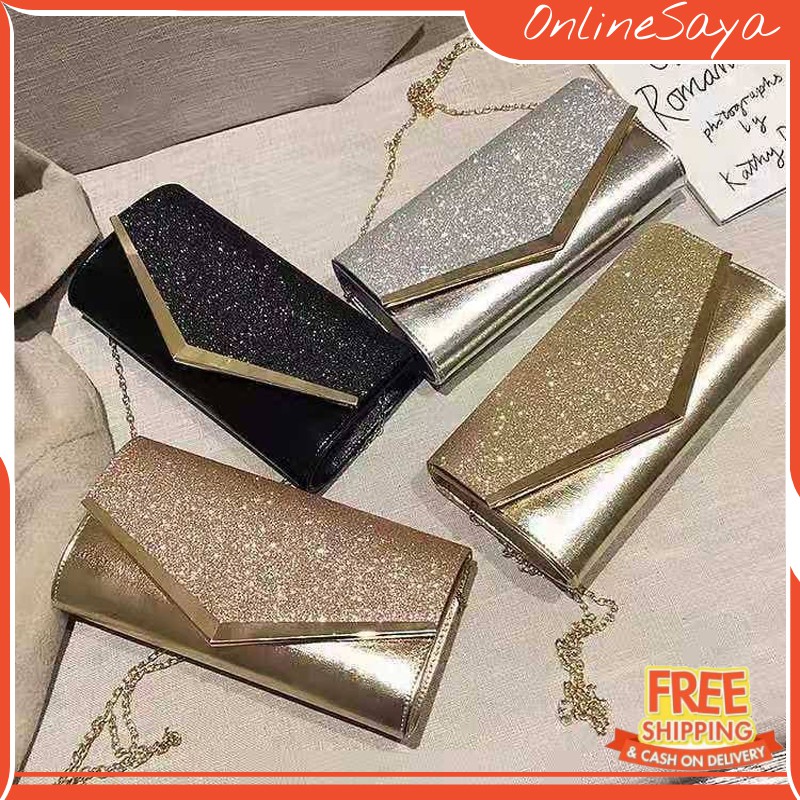 Dompet Wanita Import Clutch Pesta Selempang - SNR 274 Blink Premium High Quality Murah