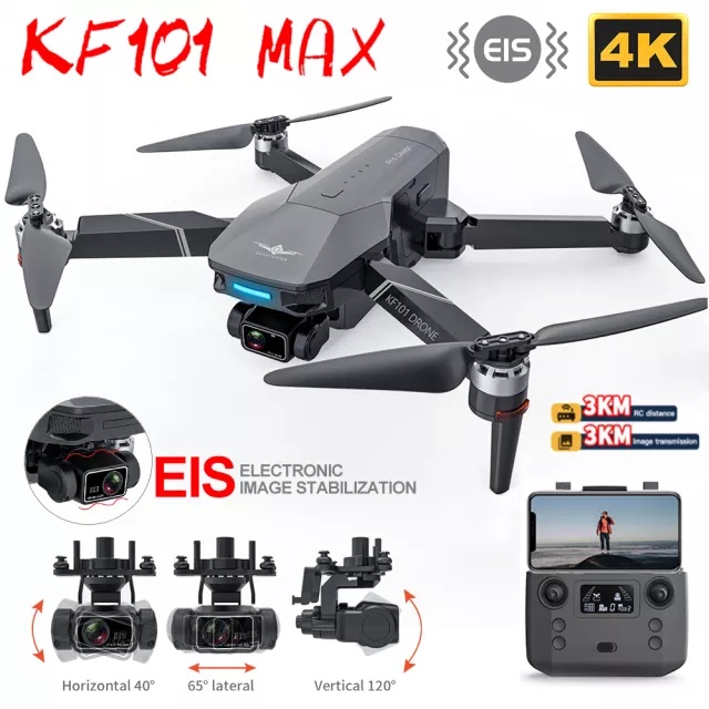 KF101 Max Drone 4K 3 Axis EIS ESC Camera 5G WIFI FPV 3KM Flight