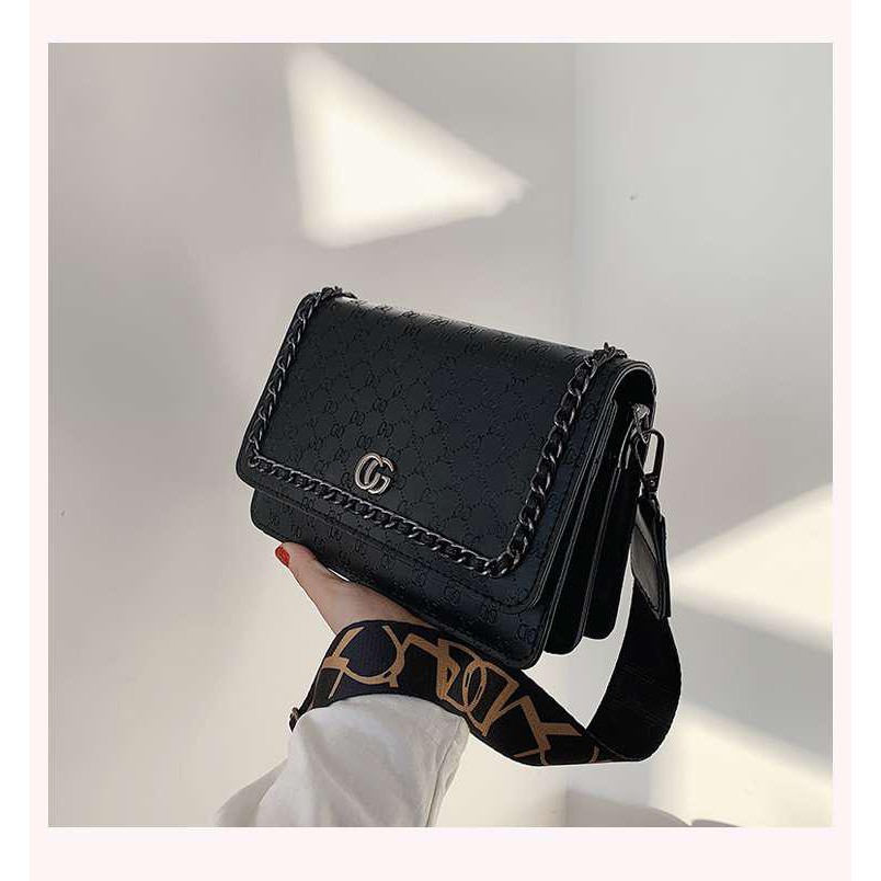 BJ15589 - BLACK/GREEN/RED/WHITE - TAS WANITA FASHION IMPORT MODIS ELEGAN TERMURAH TERLARIS TERBARU BAGSTORE JAKARTA TAS BATAM ELJ5589