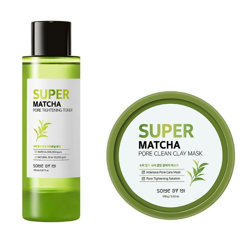 SOMEBYMI MATCHA TONER + MATCHA CLAY MASK