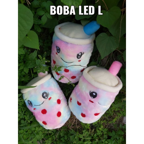 BONEKA BOBA LED RAINBOW/ BOBA LED PELANGI UKURAN BESAR