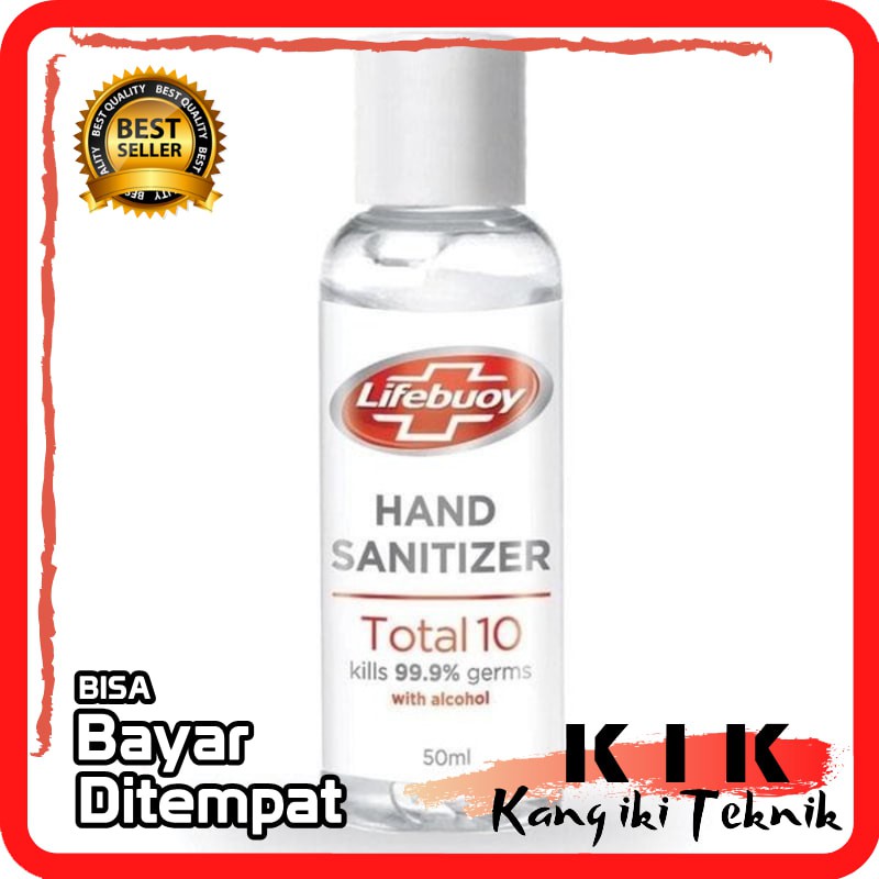Hand Sanitizer Gel LIFEBUOY Total 10 Skin Immunity Boosting 50ml Bayar Di Tempat - TERLARIS
