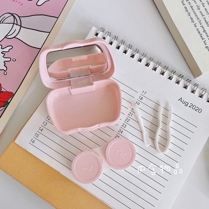 BECCA / CLAUDIA MINI SOFTLENS BOX TRAVEL KIT/ KOTAK TEMPAT PENYIMPANAN SOFTLENS PREMIUM LUCU KARAKTER