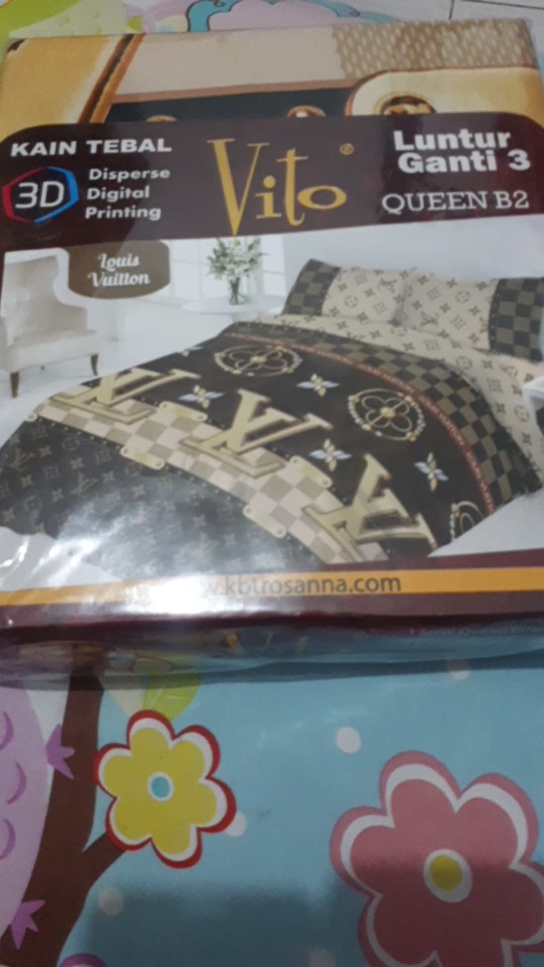 Id. Sprei 3d Queen New Vito Motif  Louis