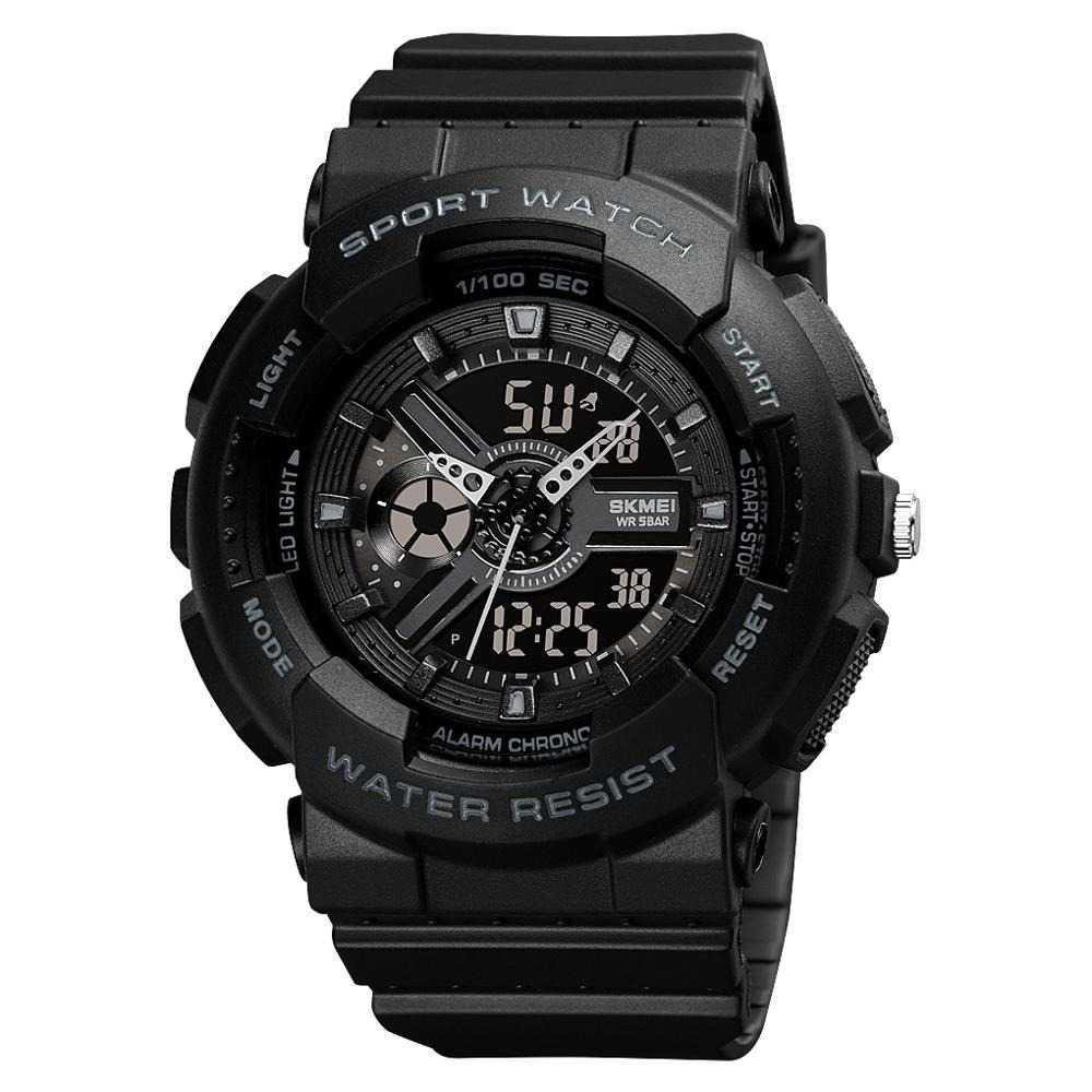 Jam Tangan Analog Digital Sporty Pria Original SKMEI Water Resistant 50M- 1689