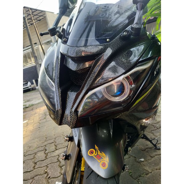 Jual Kedok Zx Karbon Ninja Fi Old Kedok Lampu Depan Cover Lampu