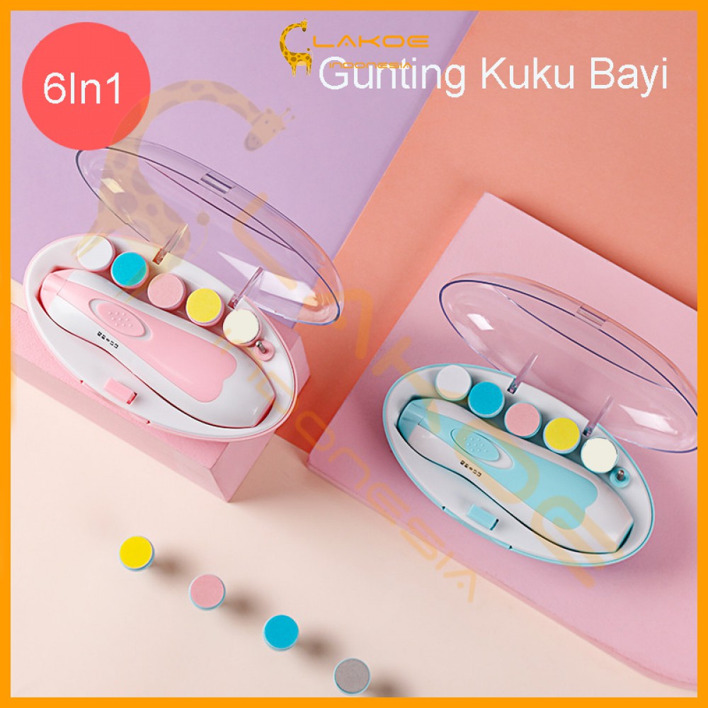 LAKOE Multifungsi Gunting Kuku Bayi set / Nail Trimmer bayi elektrik