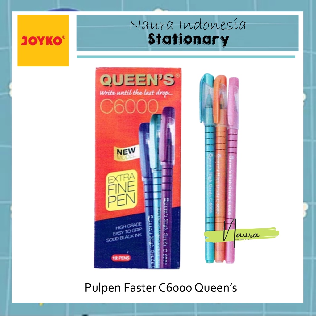 

[1 PACK] Pulpen Faster C6000 QUEEN`S | Pulpen Faster (12 pcs)