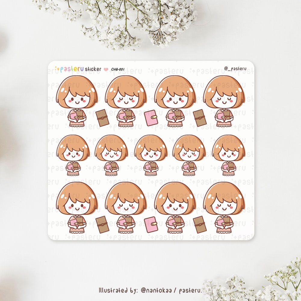 

Kawaii Chibi Planner Girl | Pasteru Planner Journal Sticker