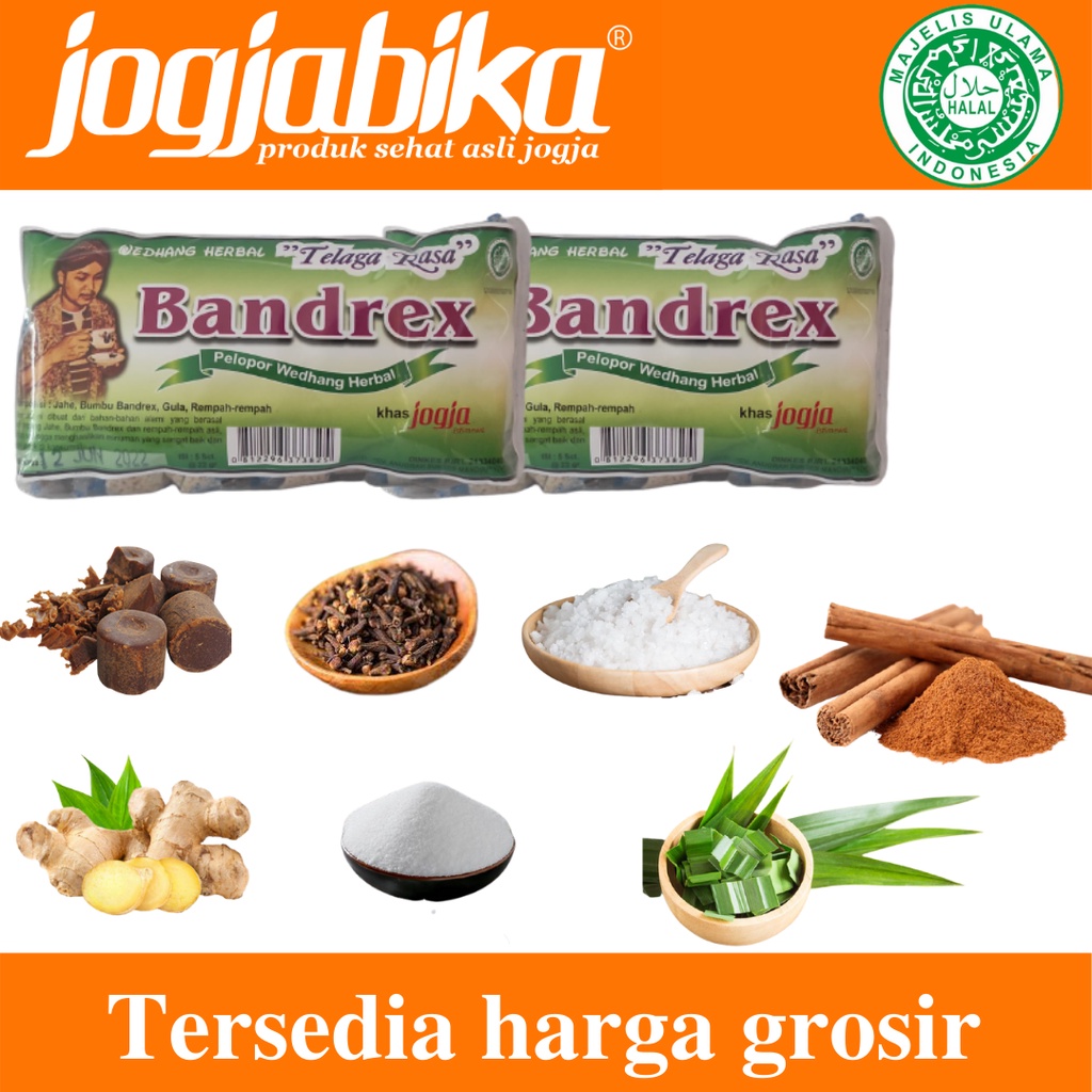 

Wedang Bandrex Bubuk Instan Siap Seduh Telaga Rasa 110 g Isi 5 Sachet