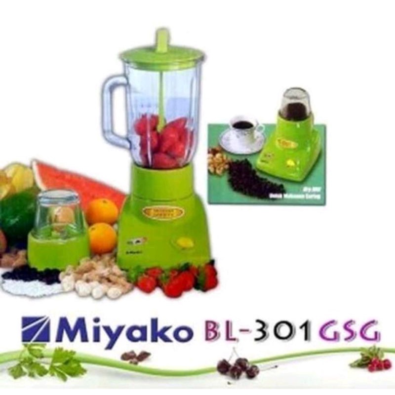 Blender Miyako BL 301 GSG / Blender Kaca Miyako 1 Lt 2 in 1