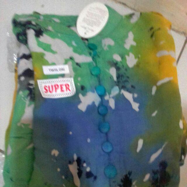 Gamis Twil Ori Tebal Premium Size L Realpic Murah Twil Abstrak Daster Pelangi Batik Super Gamis Twil