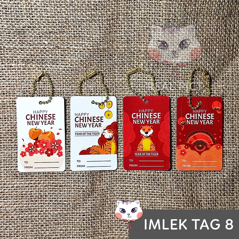 

HANG TAG IMLEK CHINESE NEW YEAR free rantai / LABEL GANTUNGAN shio macan