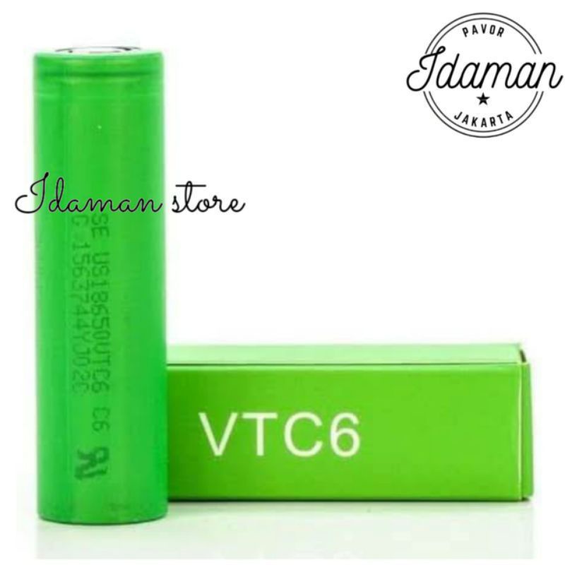 batarai 1 kotak isi 2 SONY VTC 6 3000mah Baterai HARGA MURAH