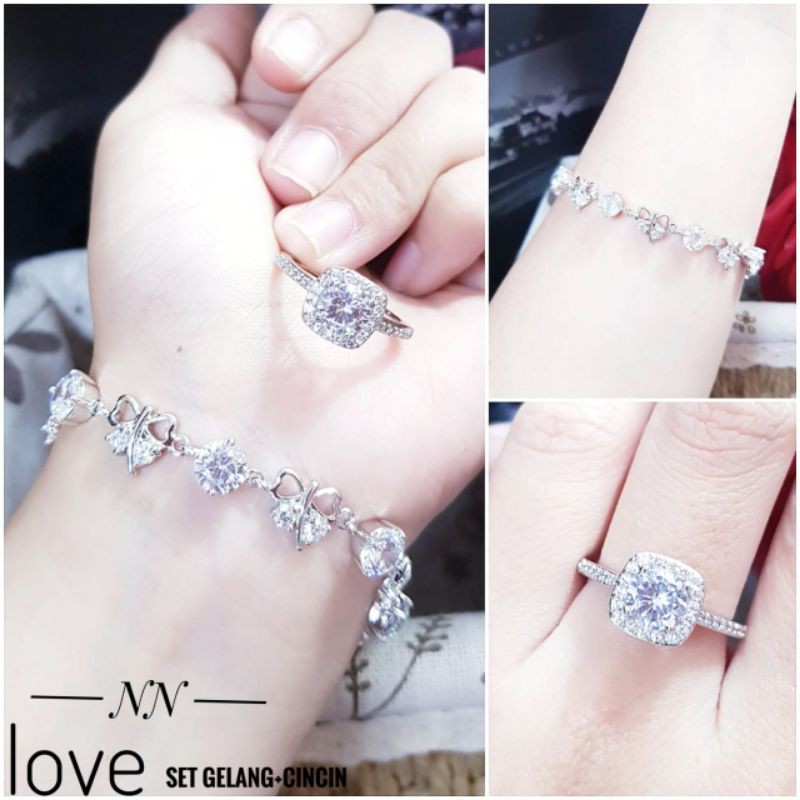 Xuping Set Cincin dan gelang 11667