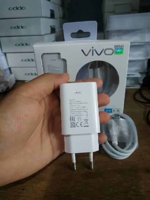 PROMO CHARGER VIVO Y12 Y13 (5V 2A) ORIGINAL  MODEL : V1020D - EU MICRO  USB