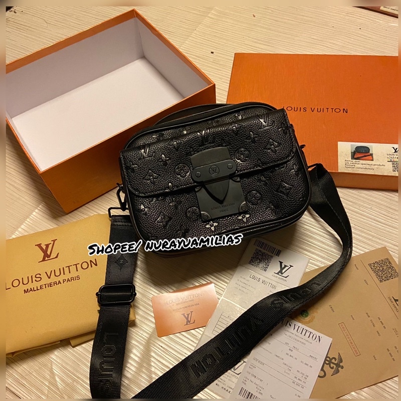 Tas Louis Vuitton S Lock Monogram tas selempang lv Slingbag lv pria wanita import