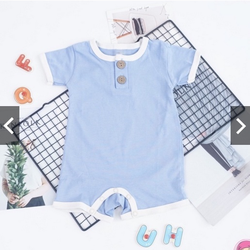 JUMPER BABY SUPER / JUMPER BBAY LUCU/  EARTH COLORS FLYNN ROMPER BAYI 0-2 Tahun / Playsuit Button Romper Baju Anak Bayi