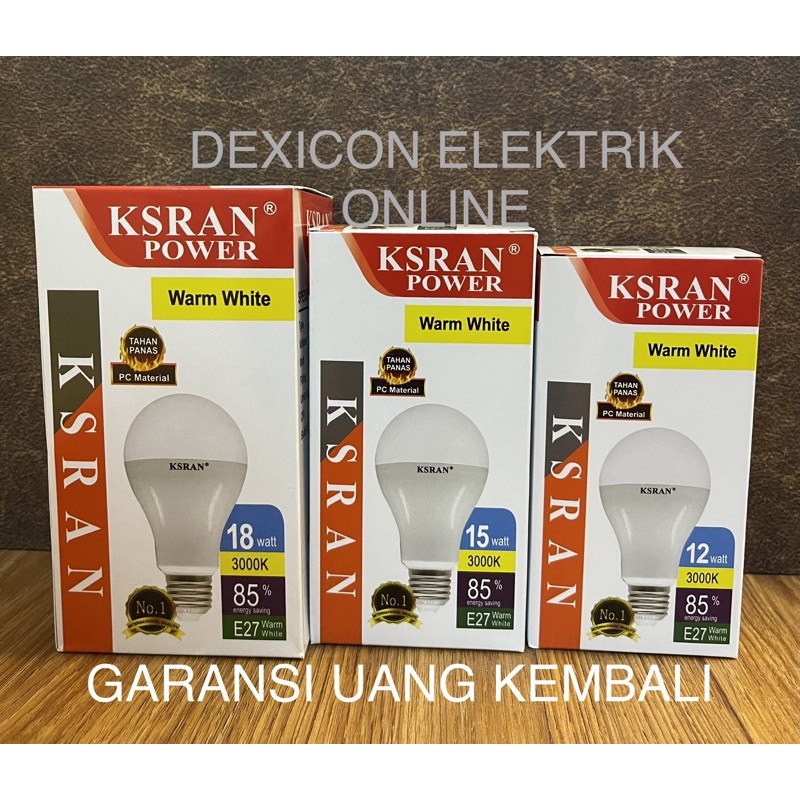 bohlam led/Power Bulb WARM WHITE/led cahaya kuning/bohlam kuning terang/lampu led kuning terang