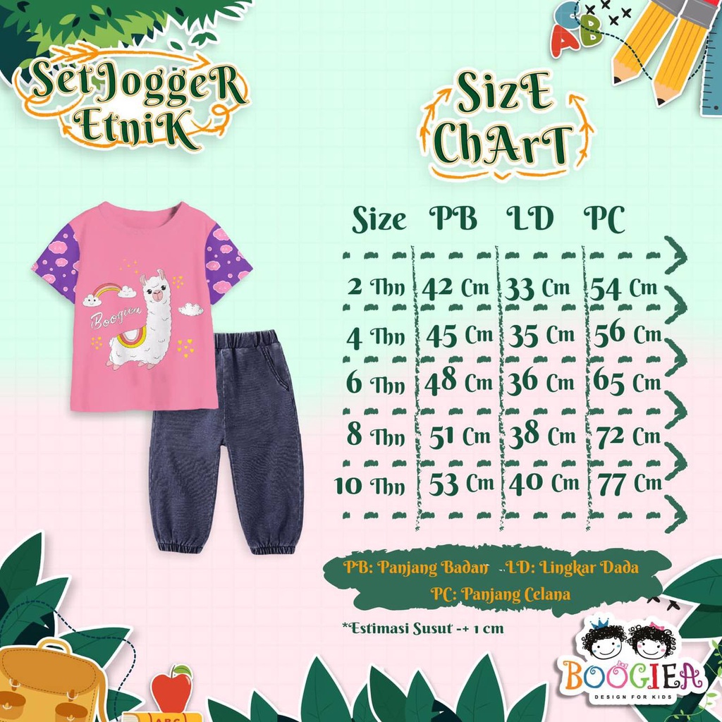 Setelan anak Set joger Etnik by Boogiea kids