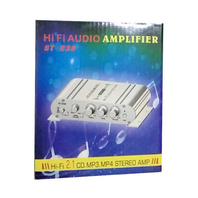 HiFi Stereo Audio Power Amplifier Treble Bass Booster Speaker Musik Sepiker Music Perlengkapan Mobil