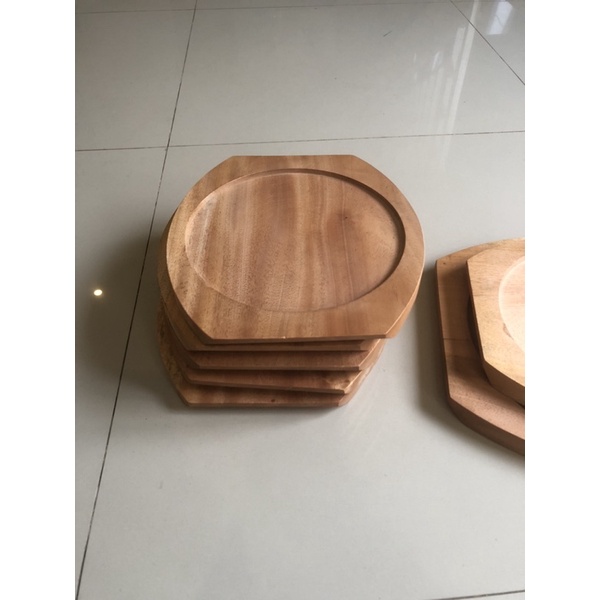 Tatakan Hot Plate Tatakan Kayu Alas Tatakan Piring Hotplate