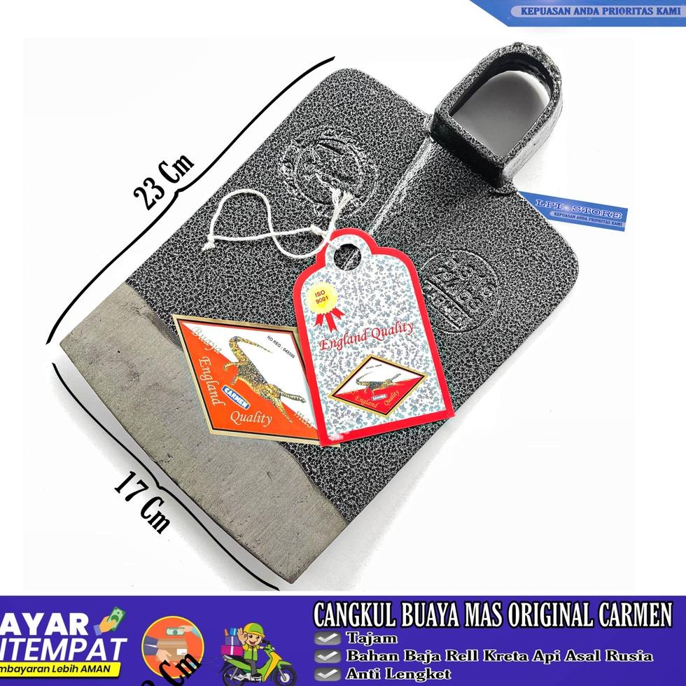 Dijamin Miring harga.. Cangkul Pacul Buaya Mas Carmen Export Quality / Pacul Sawah Anti Lengket / Ca