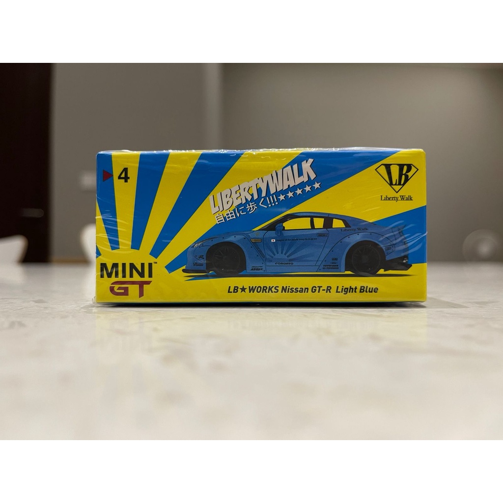 MiniGT Lbwk Nissan Skyline GTR GT-R liberty walk lb works light blue Mini GT