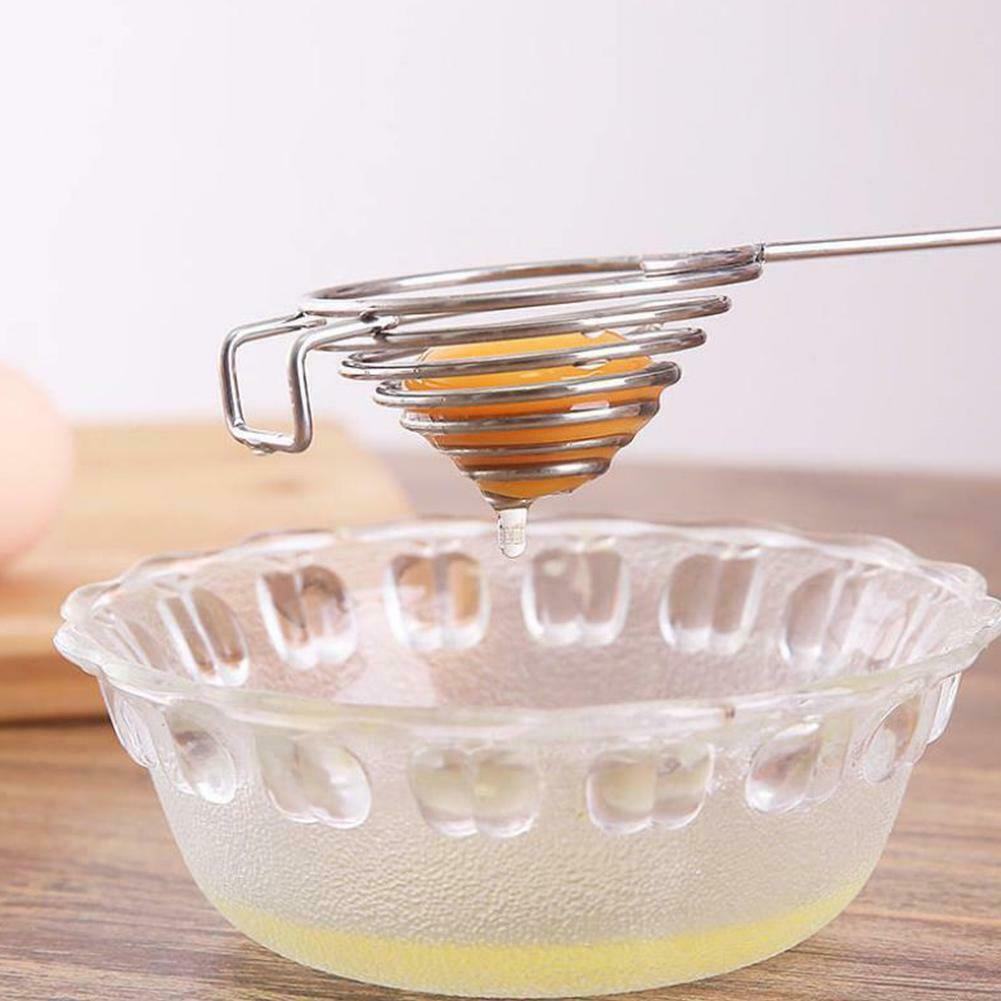 Alat Pemisah Kuning Telur Bahan Stainless Steel Dengan Gagang Panjang