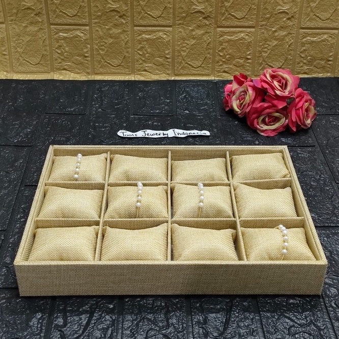 Tempat Gelang Display Toko Emas Perhiasan/Tempat Gelang Bahan Canvas Eco