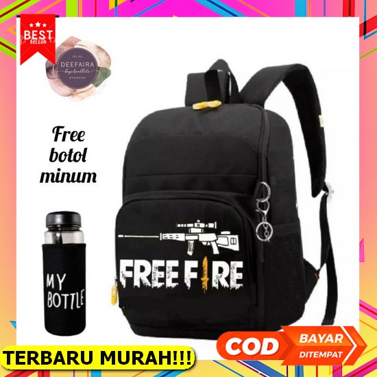 Tas Ransel Anak Backpack Sekolahanti Air Cod Perempuan Besar Cartoon Cute 3D Murah Y5J2 Bahan Kanvas