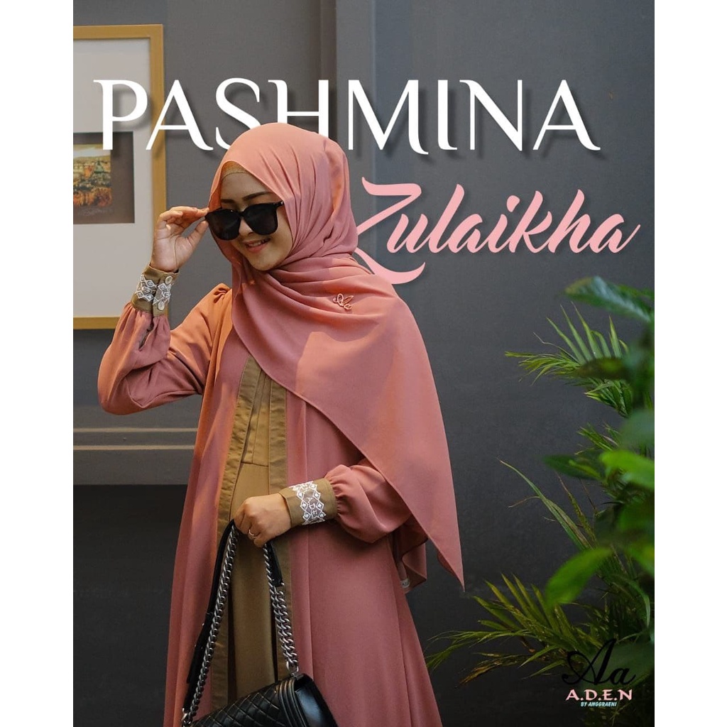 READY SIAP KIRIM ZULAIKHA SET PASHMINA Queen and Princess By ADEN HIJAB ZULAIKHA DRESS ALEXANDRIA