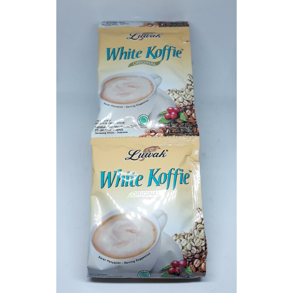 

Kopi luwak white koffie 1 renceng isi 10 sachet