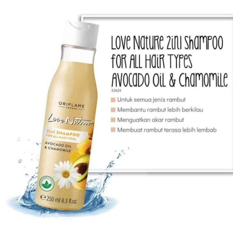 Love Nature Shampoo Nettle&amp;Lemon/ Apple &amp; Bamboo/Tea Tree &amp; Burdock//Avocado Oil &amp; Chamomile