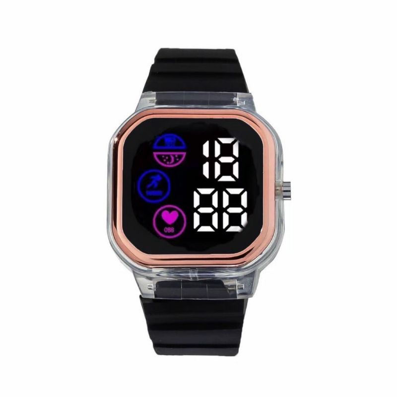 Jam Tangan Rubber Digital Led Pria Wanita Terlaris Fashion