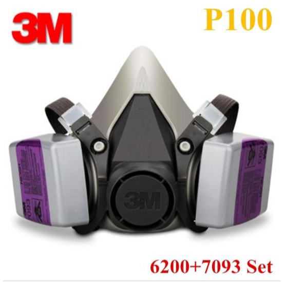 3M 6200 Mask respirator half face with particulate filter 3M 7093 original