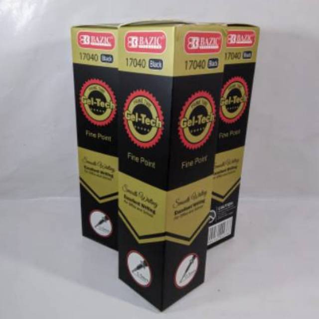 

Isi Pulpen Gel / Refill Pen Gel 0.5mm Bazic Tinta Hitam