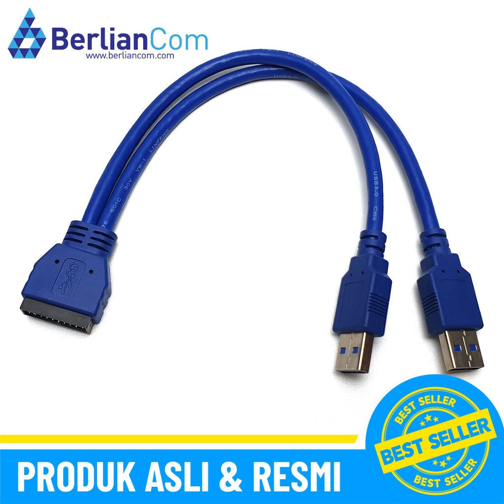 PCCooler U3 Extension Cable (M 30pin to 2x USB 3.0 AM)