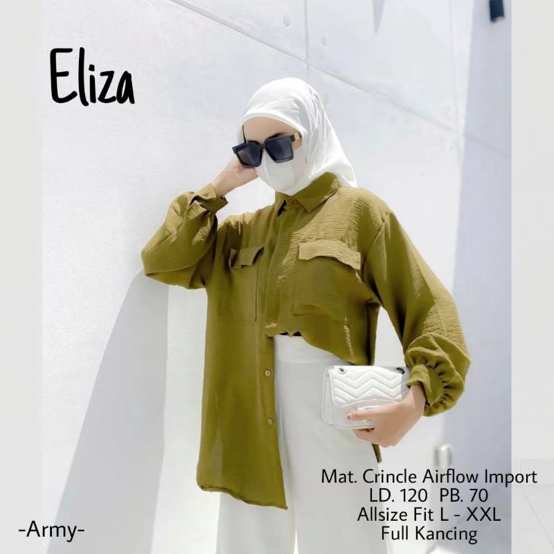 ELIZA BLOUSE ATASAN BUSUI BAHAN CRINKLE AIR FLOW