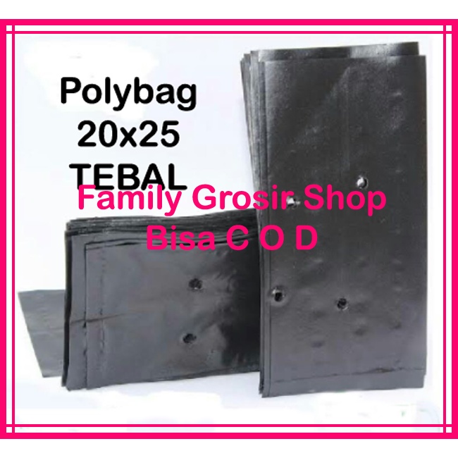 Polybag 30x30 25x30 25x25 20x25 20x20 10x12 Polibag, polibek kemasan 500 gram