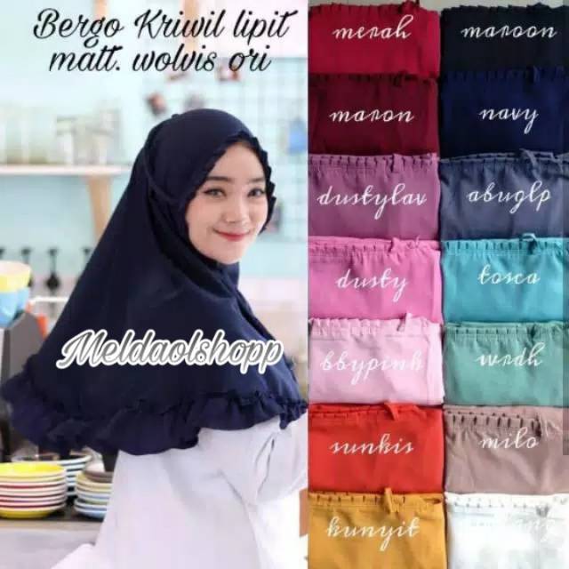 JILBAB/BERGO KRIWIL LIPIT