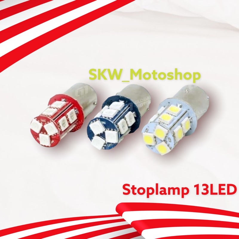 Lampu Stop Rem Belakang 13 Led Flash 13 led Mata Motor / Mobil