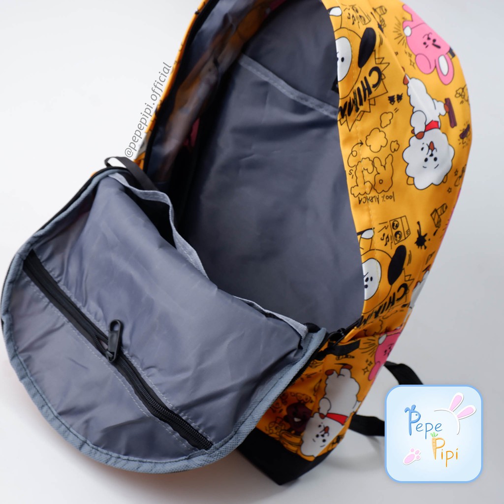 Backpack - Ransel Sekolah BT Boy Band Korea Tas Besar Kpop Korea Bangtan Army Lucu Murah Unik