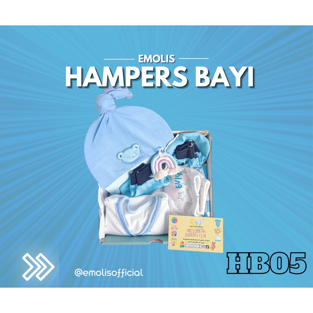 HB05 Hampers Bayi Newborn Baby Gift Emolis Kado Bayi Lahiran Unisex / Boy / Girl Perlengkapan Bayi Murah