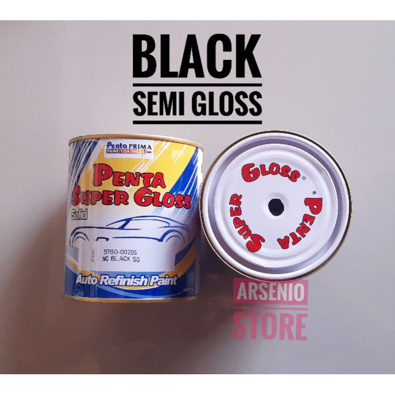 Cat Penta Black Semi Gloss 1kg hitam - Penta HItam Semi Doff